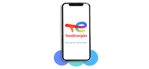 iphone avec logo TotalEnergies