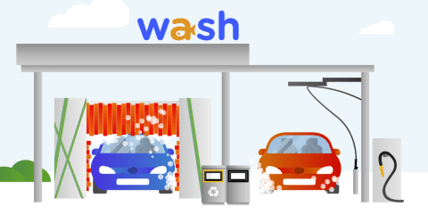 Une station de lavage de véhicule